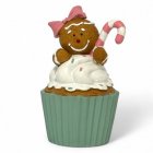 Pfefferkuchenmädchen im Cupcake